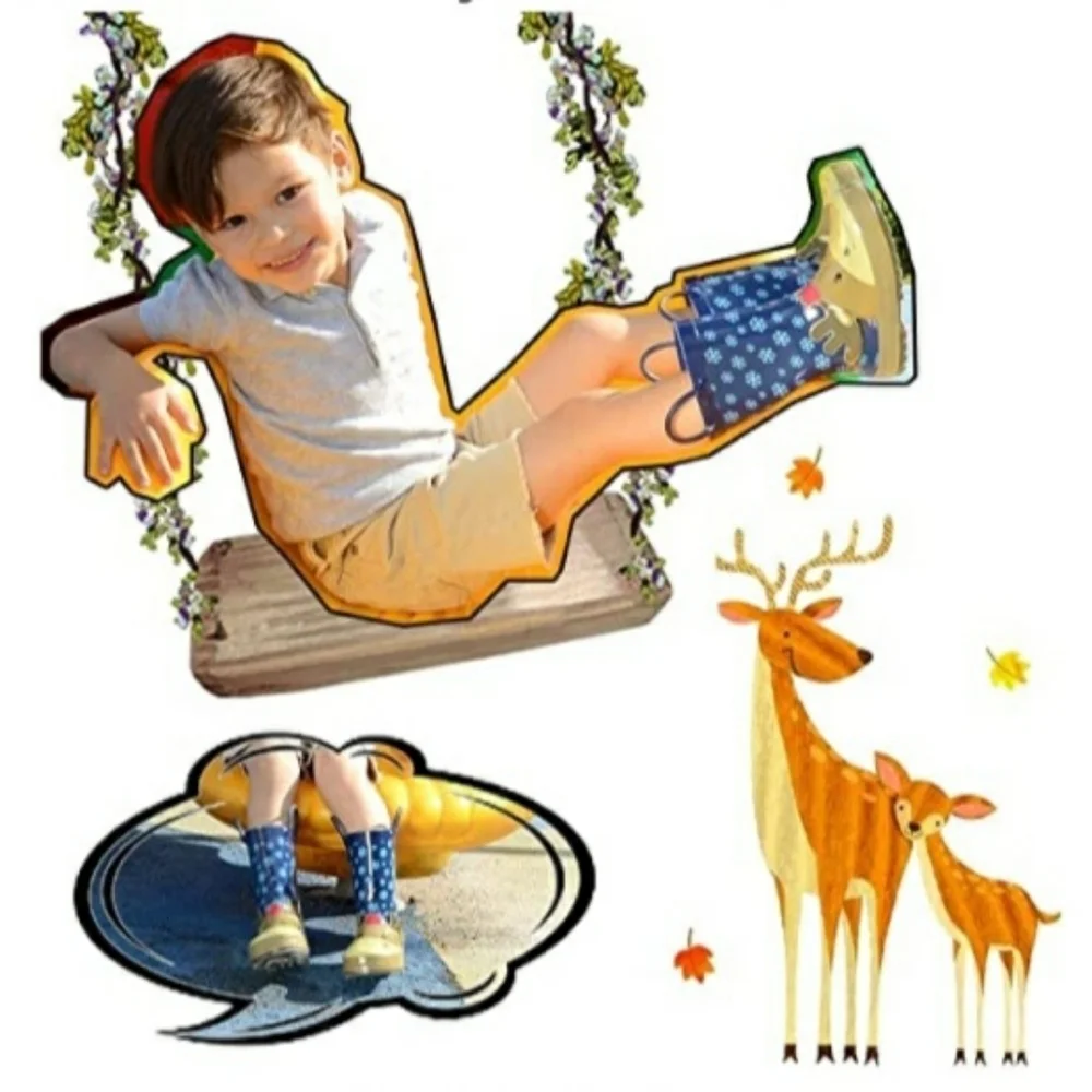 BY Kushyshoo | Toddler Boys Navy Deer Rain Boots. Size 12